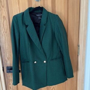 Rachel Zoe Green Blazer Structured Size Small